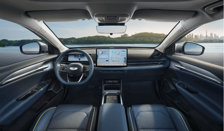 Представлен новейший седан Geely с HarmonyOS, с разгоном до 100 км быстрее чем за 7 с и скрытыми ручками